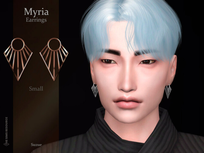 Sims 4 Myria Earrings (Small) by Suzue at TSR