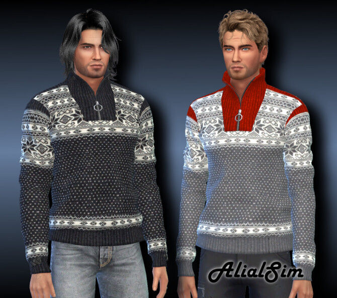 Sims 4 Nordlys wool sweater at Alial Sim