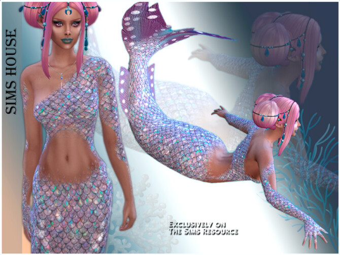 Sims 4 Mermaid Tail by Sims House at TSR
