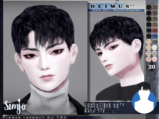 Sims 4 Male Hairstyle Deimus by KIMSimjo at TSR