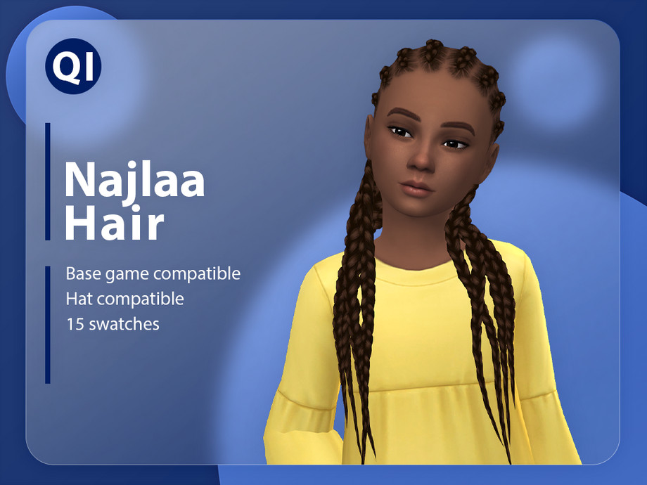 Najlaa Hair By Qicc At Tsr » Sims 4 Updates