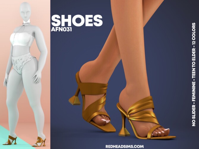 Sims 4 AF SHOES N031 at REDHEADSIMS