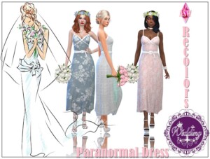 Wedding Paranormal Dress at Annett’s Sims 4 Welt