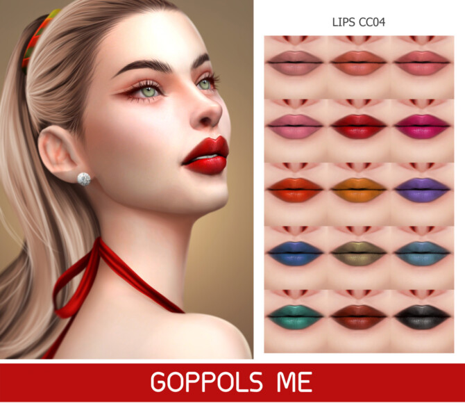 Sims 4 GPME GOLD Lips CC04 at GOPPOLS Me