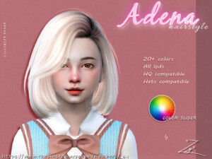 Adena Hairstyle for kids (medium bob hairstyle) by _zy at TSR