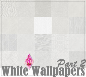 White Wallpapers Part 2 at Annett’s Sims 4 Welt