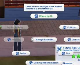 Sims 4 Employee Praise Check On Cooldown by spgm69 at Mod The Sims 4