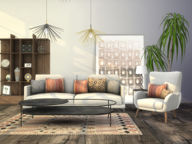 Sims 4 Kingston Living Room by Onyxium at TSR