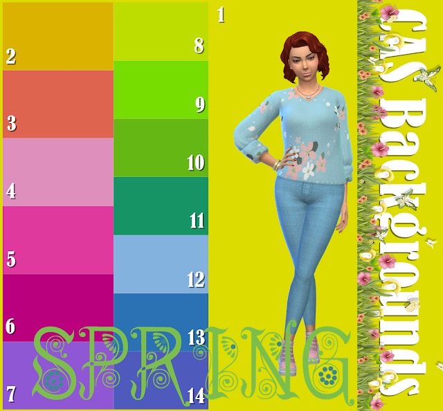 Sims 4 CAS Backgrounds Spring 2022 at Annett’s Sims 4 Welt