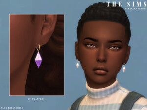 THE SIMS earrings (kids) by Plumbobs n Fries at TSR