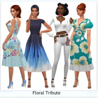 Floral Tribute Recolors Only At Sims4sue