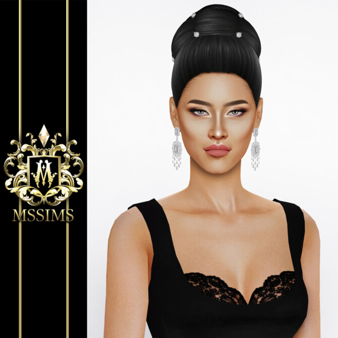 Sims 4 VERA UPDO HAIR at MSSIMS