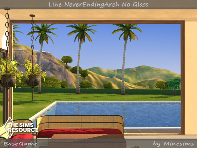 Sims 4 Line NeverEndingArch No Glass by Mincsims at TSR