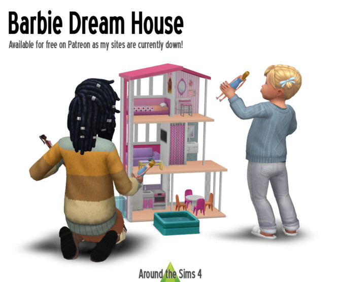 Sims 4 Barbie Dream House at Around the Sims 4