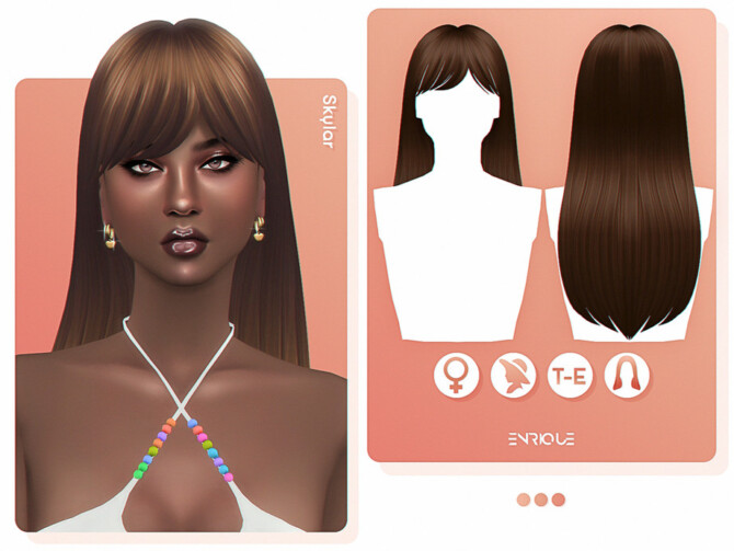 Sims 4 Skylar Hairstyle by Enriques4 at TSR