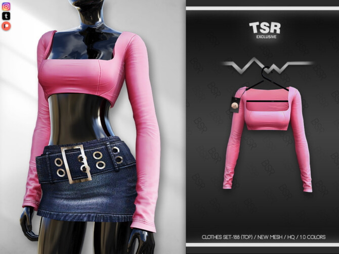 Sims 4 CLOTHES SET 188 (TOP) BD629 by busra tr at TSR