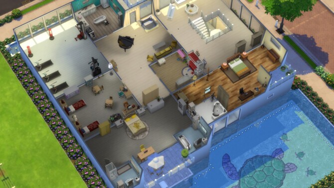 Sims 4 Malibu base game home by Barenziah at Mod The Sims 4
