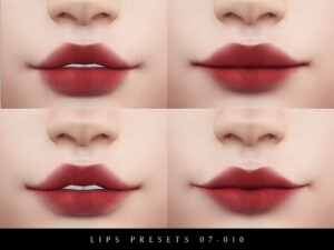Female Lips Presets 07-010 at Lutessa