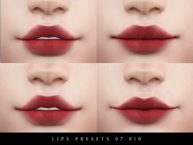 Sims 4 Female Lips Presets 07 010 at Lutessa