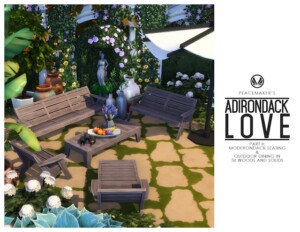 Adirondack Love Part 2 – Moderondack Seating and Outdoor Dining at Simsational Designs