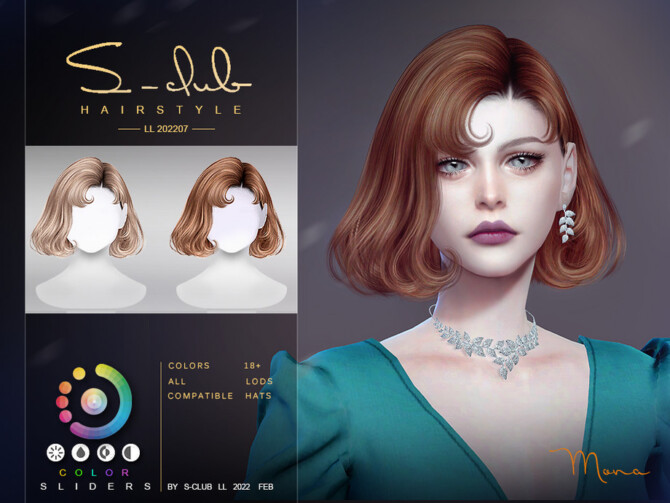 Lovely Short Curls Mona By S Club At Tsr Sims 4 Updates