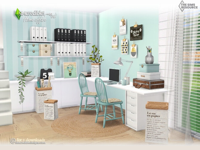 Sims 4 Home Office [web transfer] by SIMcredible! at TSR
