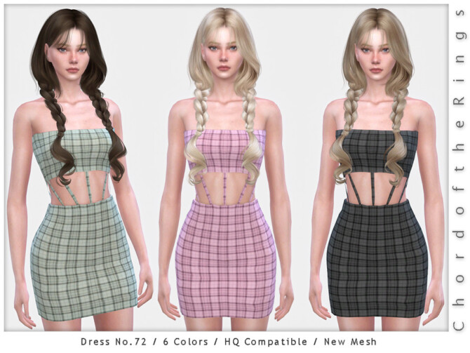 Sims 4 Dress No.72 by ChordoftheRings at TSR