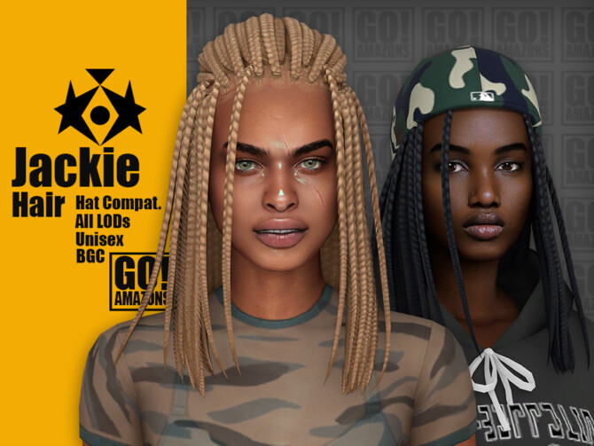Sims 4 Jackie Hair by GoAmazons at TSR