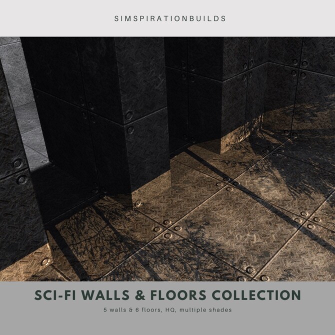 Sims 4 Sci fi Walls and Floors Collection at Simspiration Builds