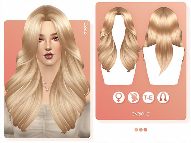 Sims 4 Coco Hairstyle by Enriques4 at TSR