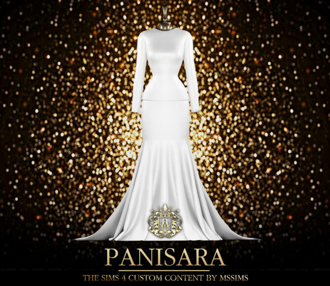Sims 4 PANISARA GOWN at MSSIMS