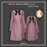 Vintage Brooch Ribbon Coat At Rimings