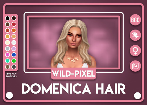 Sims 4 DOMENICA HAIR at Wild Pixel