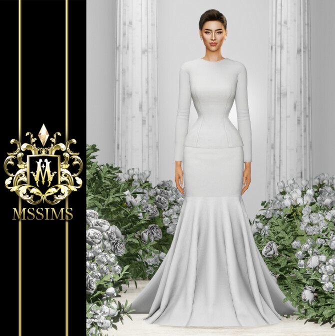 Sims 4 PANISARA GOWN at MSSIMS