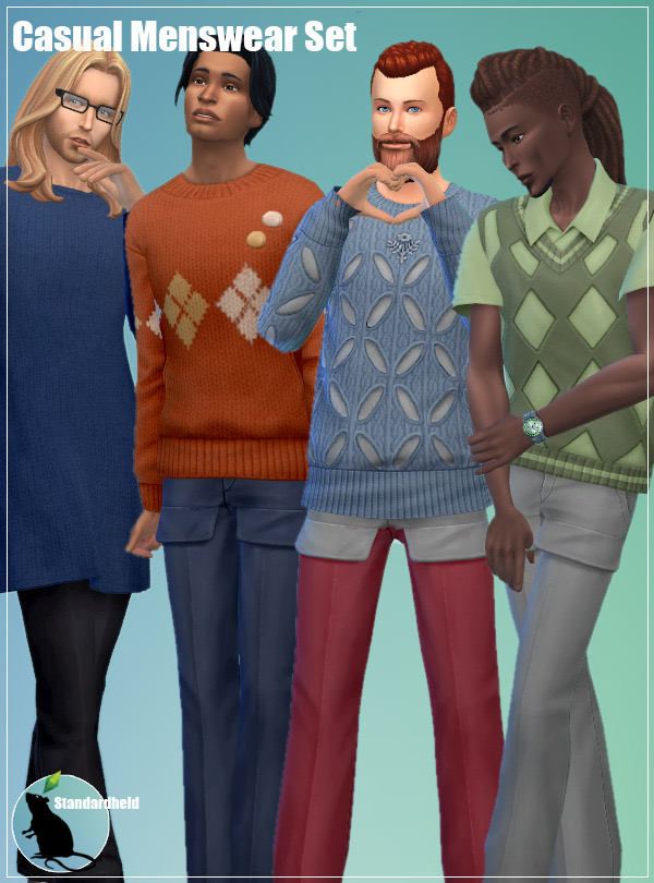 Sims 4 “Casual Menswear” Set at Standardheld