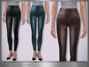 Jenny Leather Pants by Pipco at TSR