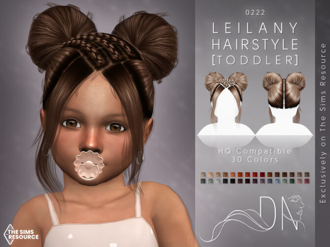 Sims 4 Leilany Hairstyle [Toddler] by DarkNighTt at TSR