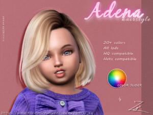 Adena Hairstyle for toddlers(medium bob hairstyle) by _zy at TSR
