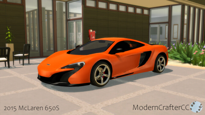 Sims 4 2015 McLaren 650S at Modern Crafter CC