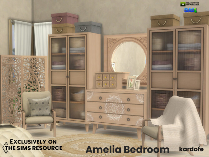 Sims 4 Amelia Bedroom by kardofe at TSR