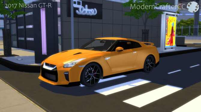 Sims 4 2017 Nissan GT R at Modern Crafter CC