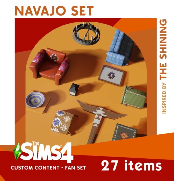 Sims 4 NAVAJO SET at RUSTIC SIMS
