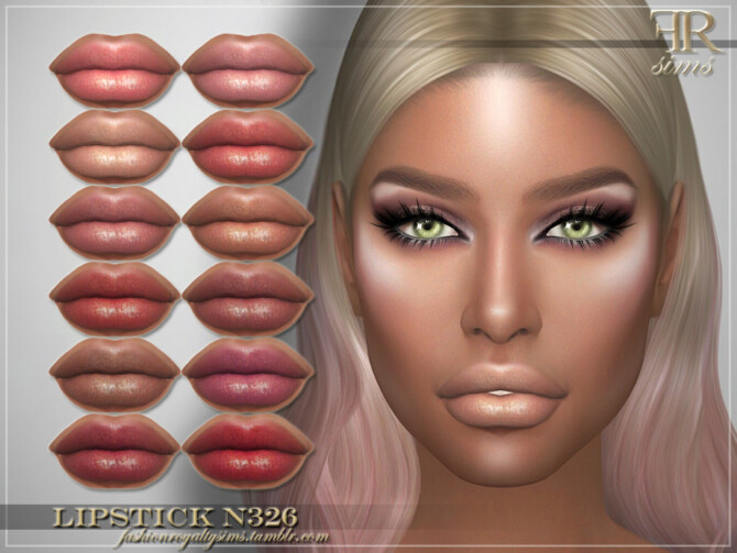 Sims 4 Lipstick N326 by FashionRoyaltySims at TSR