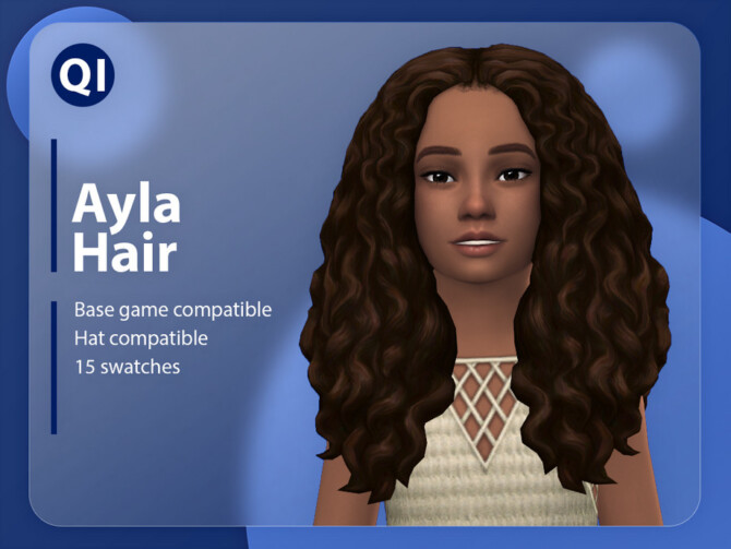 Sims 4 Ayla Hair by qicc at TSR