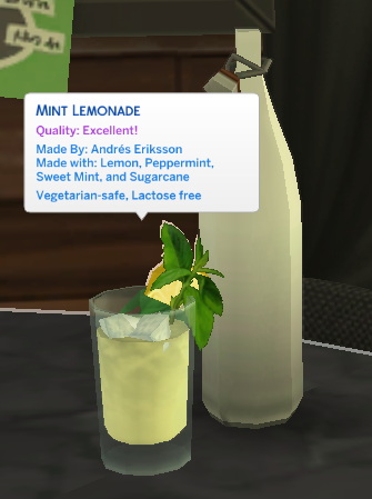 Sims 4 Mint Lemonade   New Custom Drink Recipe by RobinKLocksley at Mod The Sims 4