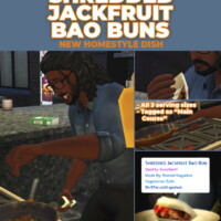 Shredded Jackfruit Bao Bun By Robinklocksley At Mod The Sims 4