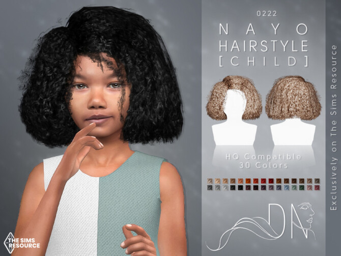 Sims 4 Nayo Hairstyle [Child] by DarkNighTt at TSR