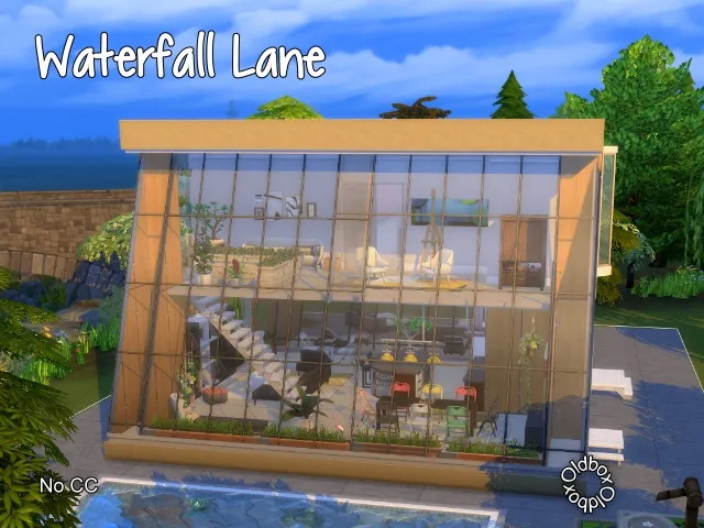Sims 4 Waterfall Lane at All 4 Sims