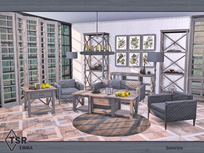 Sims 4 Emma Livingroom by soloriya at TSR