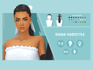 Riana Hairstyle by simcelebrity00 at TSR